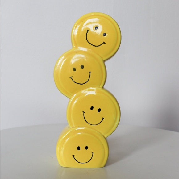Other - Stacked Smiley Face Vase